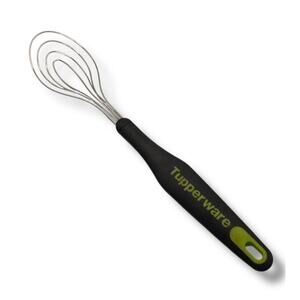 Tupperware Chef Series Pro Wire Whisk Black Kitchen Cooking Prep Utensil 6329A